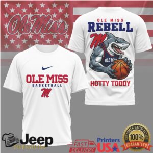 Ole Miss Rebels Landshark Mascot Basketball T Shirt Ole Miss Rebels Landshark Mascot Basketball T Shirt