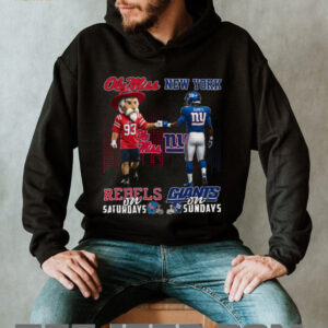 Ole Miss Rebels on Saturdays & New York Giants on Sundays T Shirt
