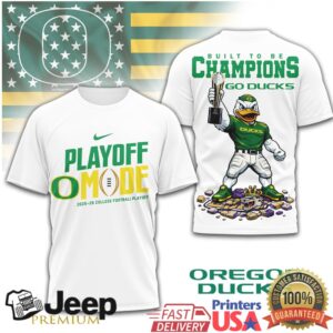 Oregon Ducks 2025 26 College Football Playoff Mode T Shirt