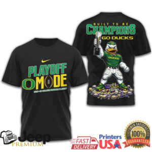 Oregon Ducks 2025 26 College Football Playoff Mode T Shirt