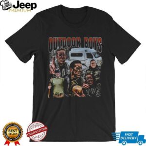 Outdoor Boys camping nature lover graphic shirt
