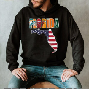 Patriotic Florida Basketball Fan Gear T Shirt