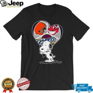Peanuts Character Cleveland Multi Team Logo Shirt