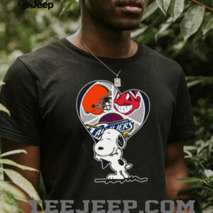 Peanuts Character Cleveland Multi Team Logo Shirt