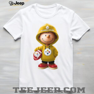 Peanuts Charlie Brown And Snoopy Pittsburgh Steelers T Shirt