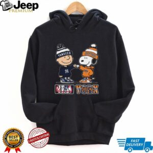 Peanuts Charlie Brown & Snoopy New York Baseball Buddies T Shirt