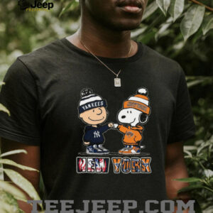 Peanuts Charlie Brown & Snoopy New York Baseball Buddies T Shirt