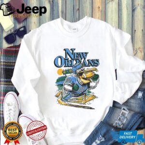 Pelican New Orleans Tulane Green Wave Football art vintage shirt