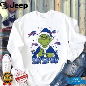 Personalized Grinch & Buffalo Bills Fan Christmas Shirt