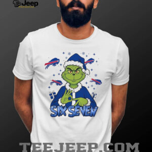 Personalized Grinch & Buffalo Bills Fan Christmas Shirt
