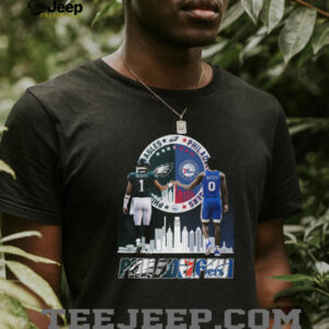 Philadelphia Eagles & 76ers Jalen Hurts & Tyrese Maxey Unity T Shirt