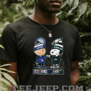 Philadelphia Eagles & 76ers Snoopy Charlie Brown T Shirt
