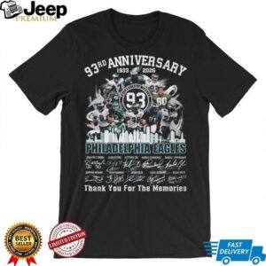 Philadelphia Eagles 93rd Anniversary 1933 2026 Commemorative T Shirt