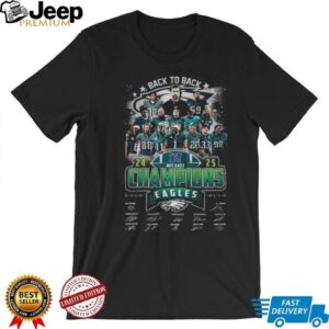 Philadelphia Eagles Back to Back NFC East National Football League signatures shirt Philadelphia Eagles Back to Back NFC East National Football League signatures shirt