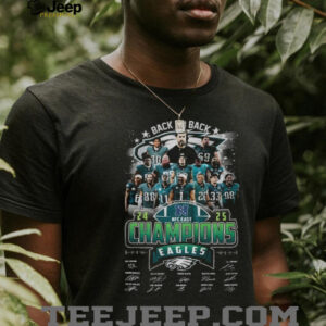 Philadelphia Eagles Back to Back NFC East National Football League signatures shirt