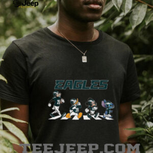 Philadelphia Eagles Disney Character Abbey Road Style T Shirt