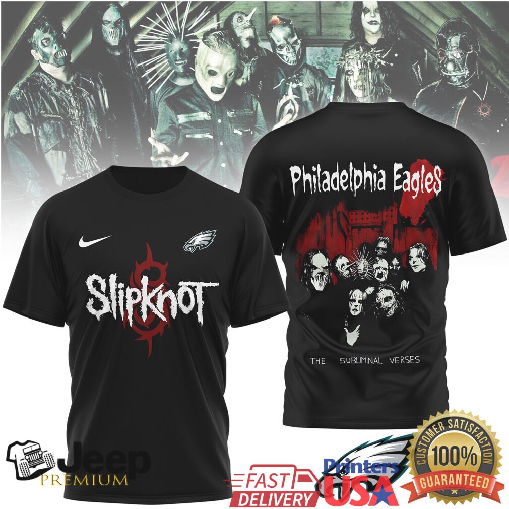 Philadelphia Eagles Official NFL Slipknot 3D Shirt Philadelphia Eagles Official NFL Slipknot 3D Shirt