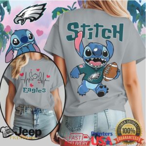 Philadelphia Eagles Official NFL Stitch Women Shirt Philadelphia Eagles Official NFL Stitch Women Shirt