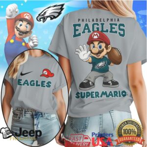 Philadelphia Eagles Official NFL Super Mario Shirt