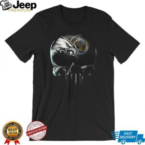 Philadelphia Eagles & Union Punisher Skull T Shirt