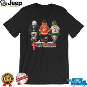 Philadelphia Mascots City of Brotherly Love T Shirt