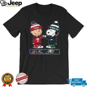 Philadelphia Phillies & Eagles Peanuts Fan Unity T Shirt