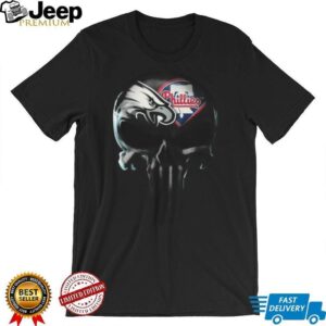 Philadelphia Phillies Punisher Skull T Shirt