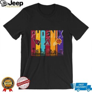 Phoenix Cityscape Cardinals Suns Mercury Fan Tee