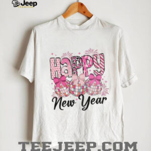 Pink Coquette Bow Happy New Year 2026 shirt