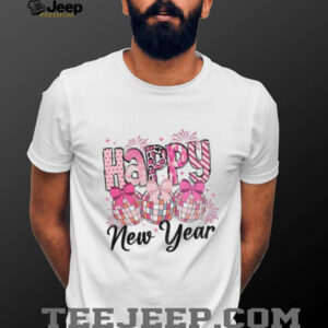 Pink Coquette Bow Happy New Year 2026 shirt