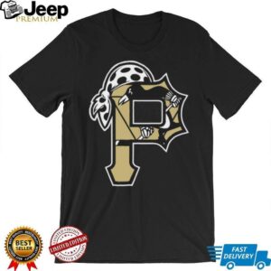 Pittsburgh Pirates P Logo Black T Shirt