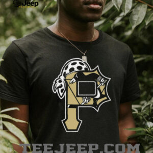 Pittsburgh Pirates P Logo Black T Shirt