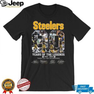 Pittsburgh Steelers 90th Anniversary T Shirt Years of the Legends