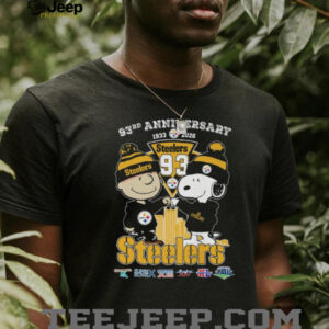Pittsburgh Steelers 93rd Anniversary Peanuts Charlie Brown & Snoopy T Shirt Pittsburgh Steelers 93rd Anniversary Peanuts Charlie Brown & Snoopy T Shirt
