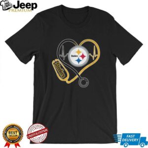 Pittsburgh Steelers Caring Hearts Nurses T Shirt