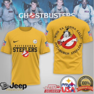 Pittsburgh Steelers Official NFL Ghostbusters 3D Shirt