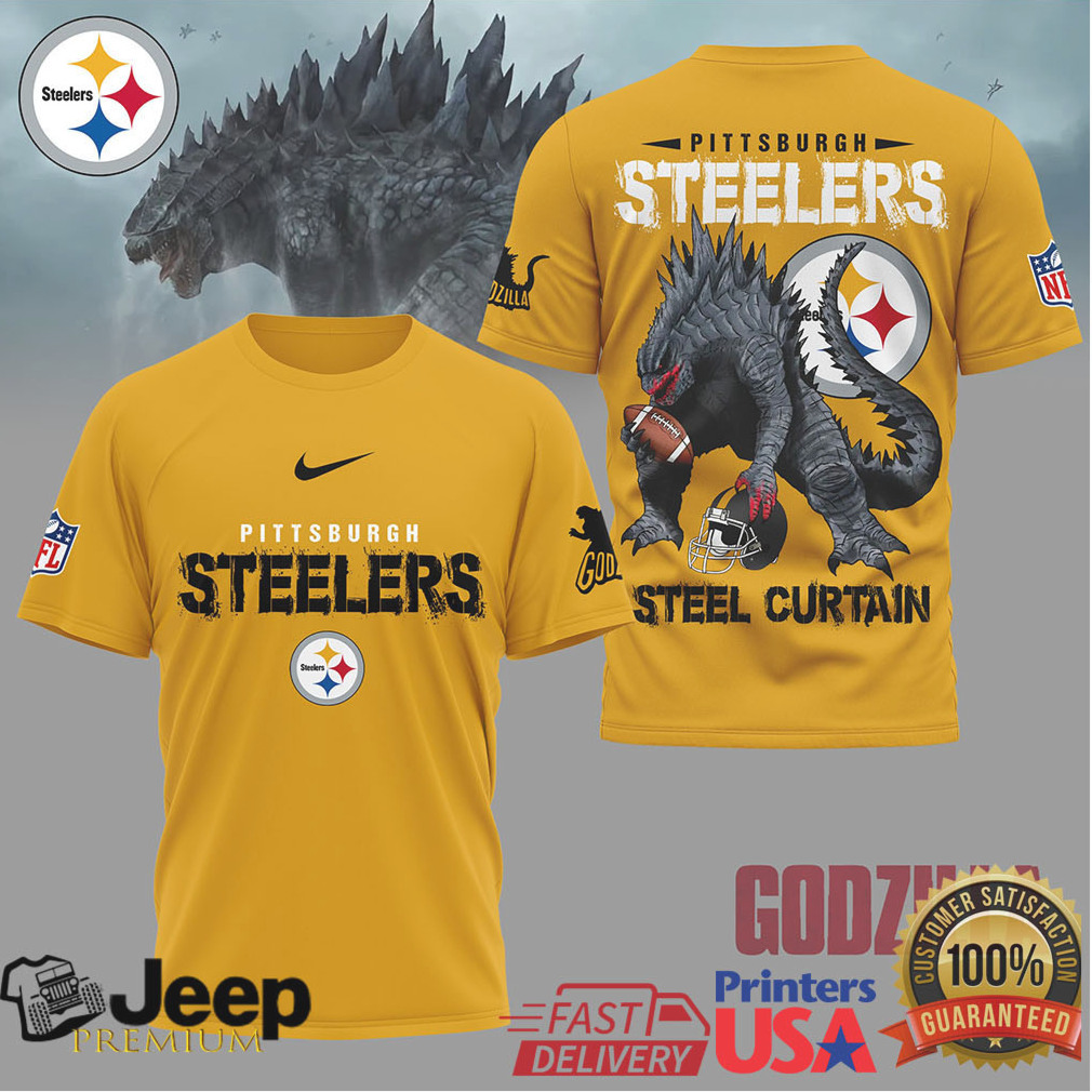 Pittsburgh Steelers Official NFL Godzilla Football Shirt Pittsburgh Steelers Official NFL Godzilla Football Shirt