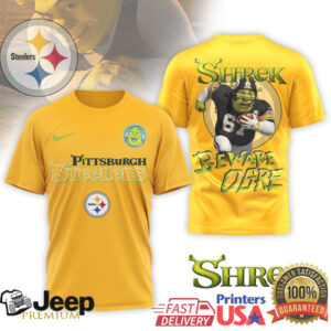 Pittsburgh Steelers Official NFL Shrek 3D Shirt