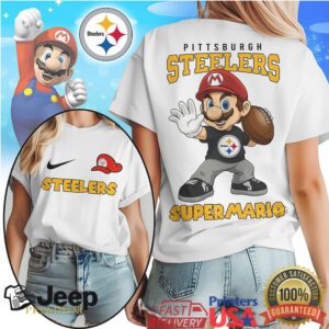 Pittsburgh Steelers Official NFL Super Mario Shirt