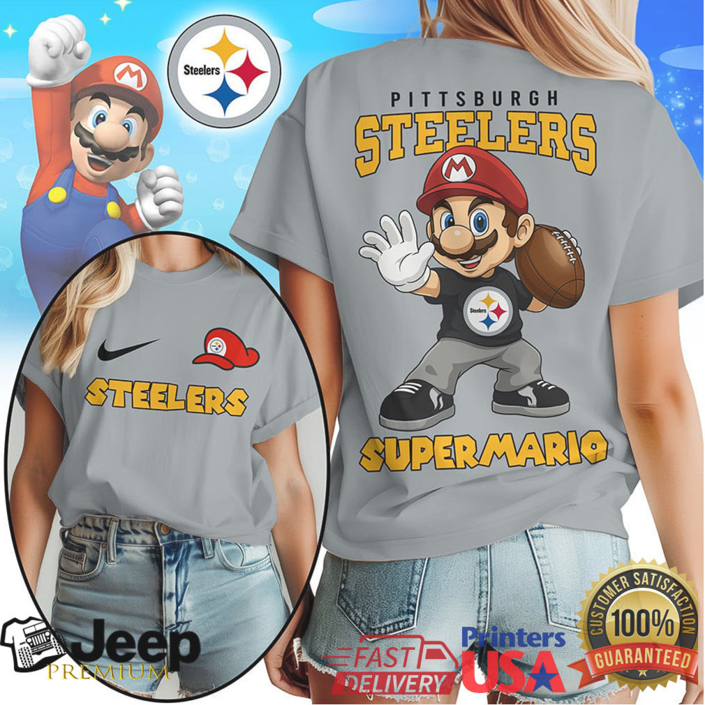 Pittsburgh Steelers Official NFL Super Mario Shirt Pittsburgh Steelers Official NFL Super Mario Shirt