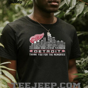 Pittsburgh Steelers Thank You For The Memories Player Name Skyline Black Shirt