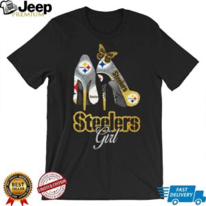 Pittsburgh Steelers Women's High Heel Fan T Shirt