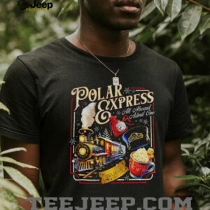 Polar express all aboard admit one Christmas believe gold stick shirt Polar express all aboard admit one Christmas believe gold stick shirt