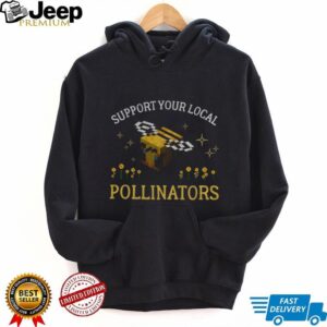 Pollinators bee 8bit support your local shirt
