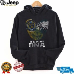 Rams and Eagles Dual Fandom DNA T Shirt