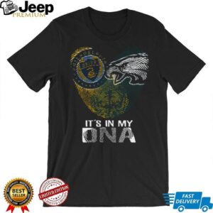 Rams and Eagles Dual Fandom DNA T Shirt