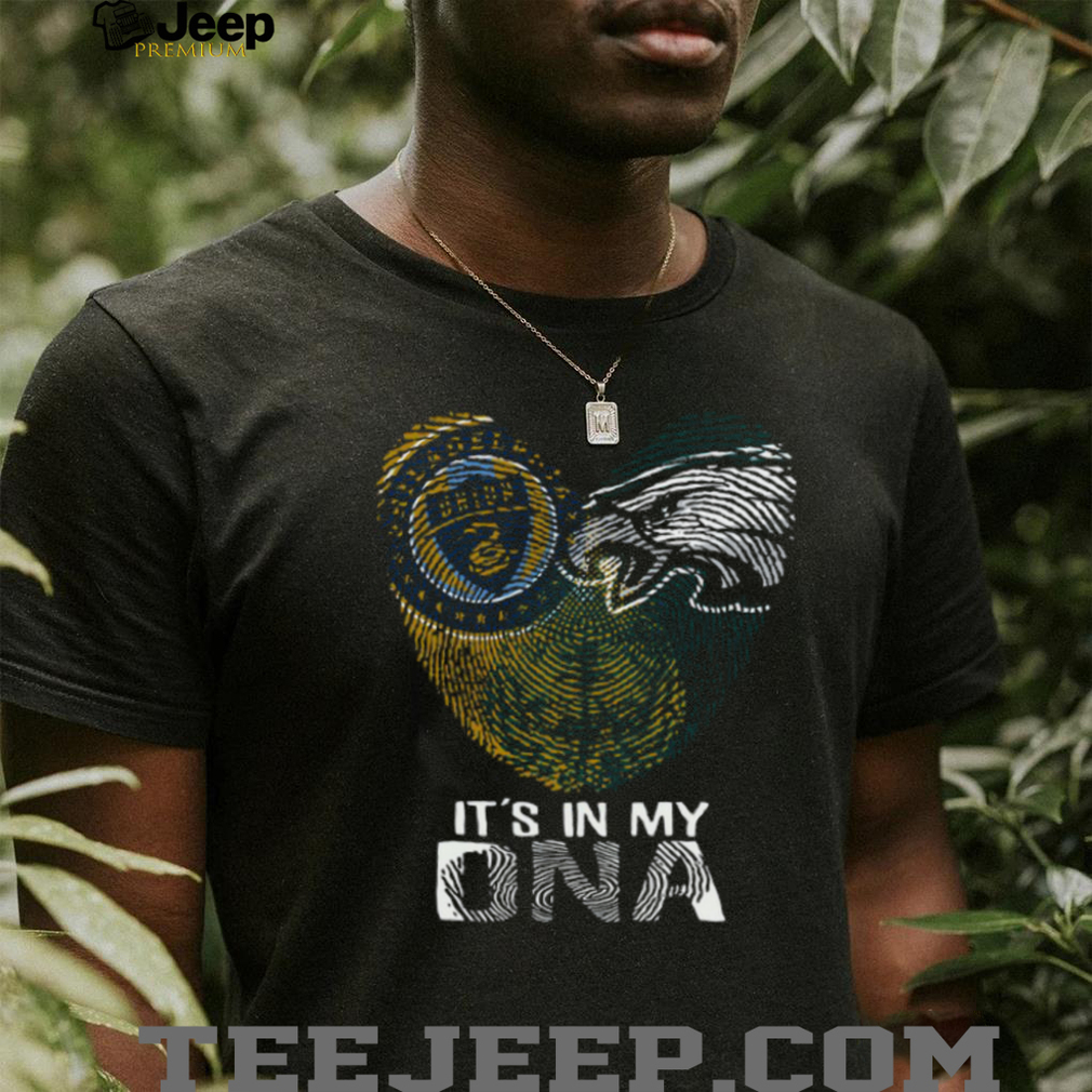 Rams and Eagles Dual Fandom DNA T Shirt Rams and Eagles Dual Fandom DNA T Shirt