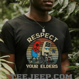 Retro Gaming Funny Gamer Controller 80s Respect Your Elders t shirt