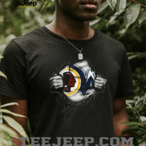 Ripped Allegiance Washington Redskins & Dallas Cowboys T Shirt