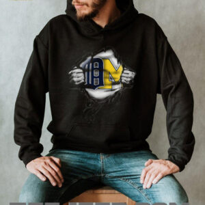 Ripped Chest Collegiate Logo Shirt